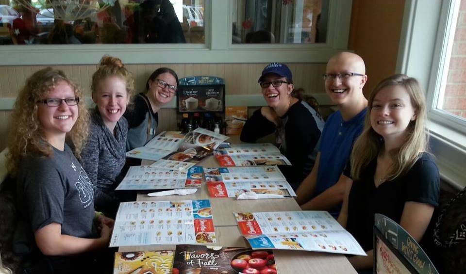 GVSU oboists having brunch at Ihop